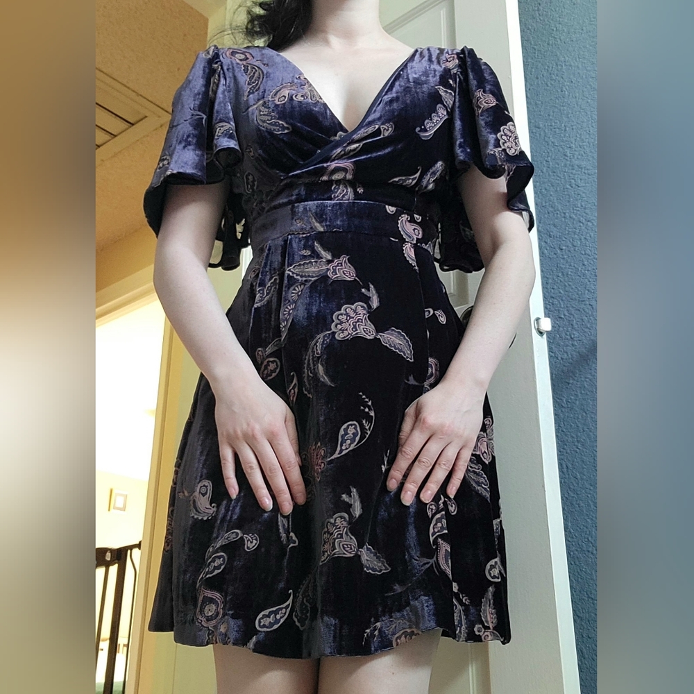 Velvet Cape Dress